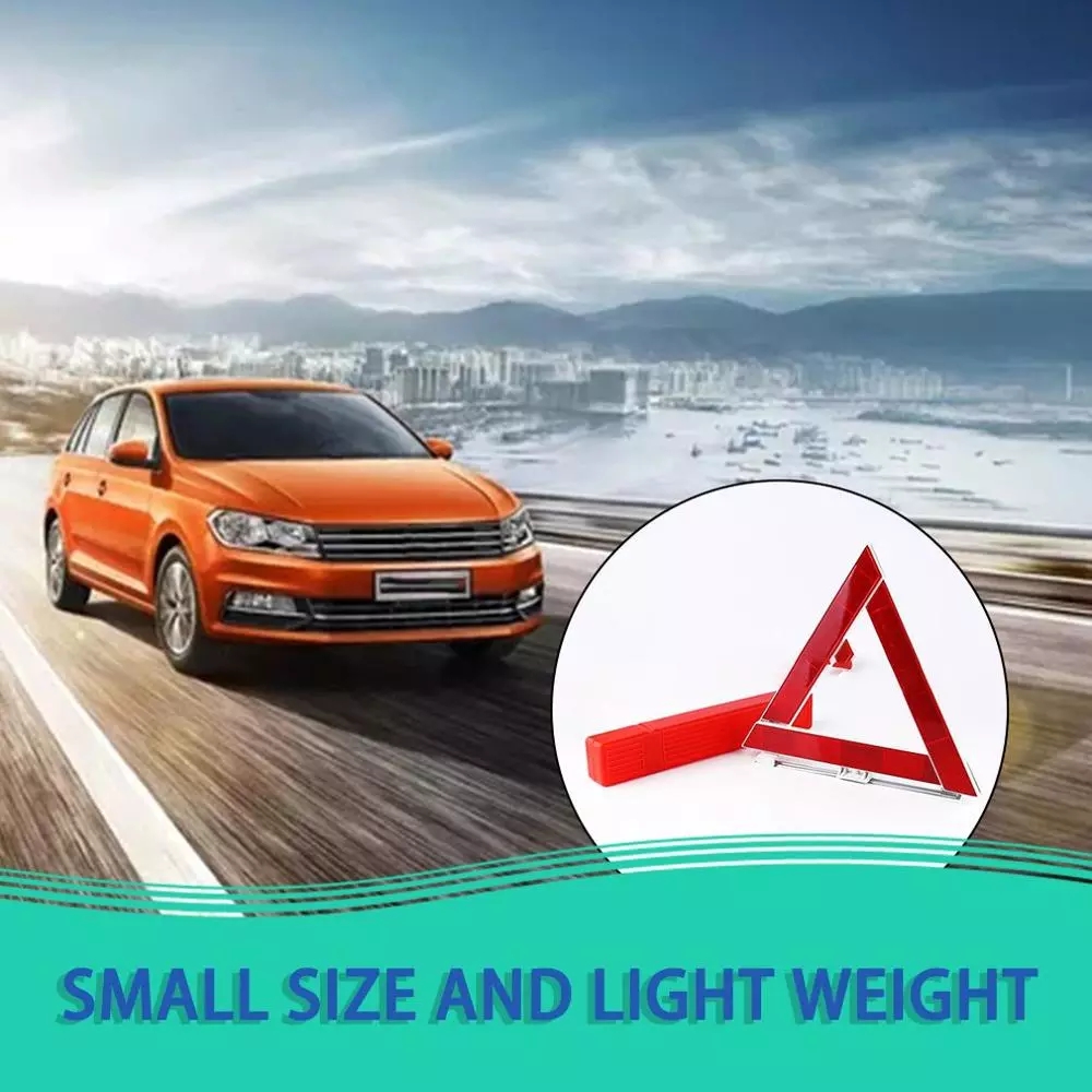 New Car Vehicle Emergency Breakdown Warning Sign Triangle Road Safety