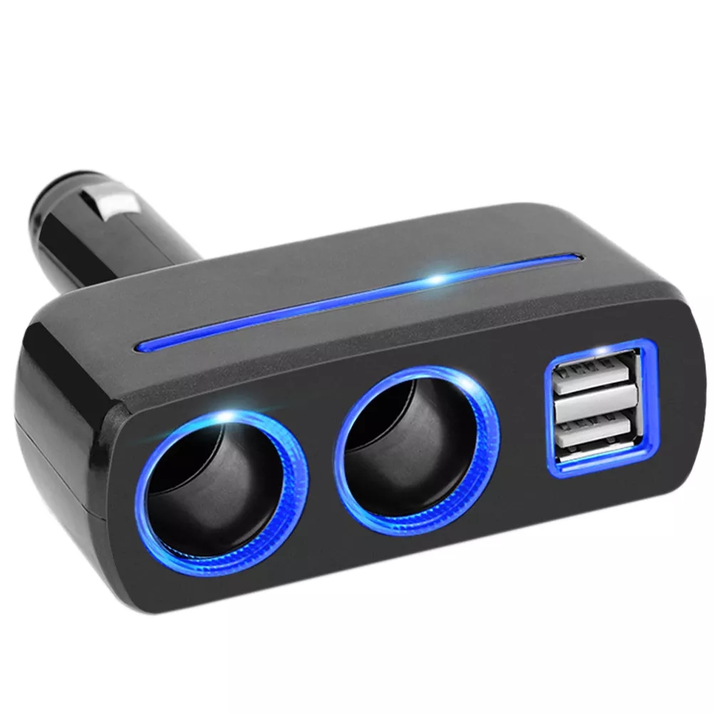 New Car Charger Dual USB Charger Vehicle Cigarette Lighter Car Supplies