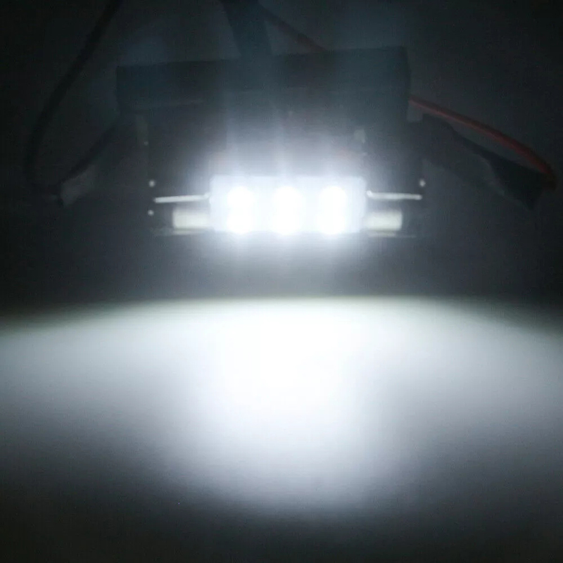 1 Pair 31mm 36mm 39MM 41mm 6SMD 1210 LED Festoon Dome C5W Car Interior Reading Light Bulbs 12V