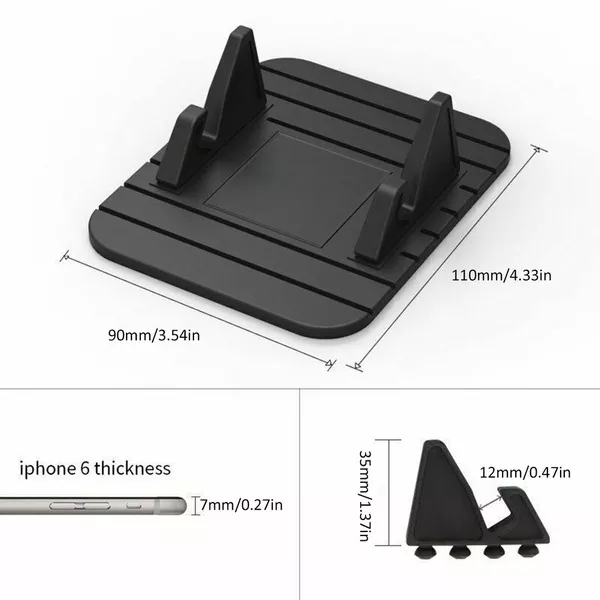 Universal Anti-slip Car Silicone Holder Mat Pad Dashboard Stand Mount For Phone GPS Bracket