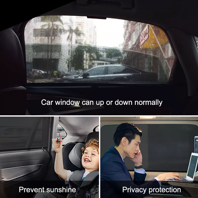 1 Pair Car Styling Protector Window Cover Sunshade Curtain UV Protection Shield Auto Universal Film