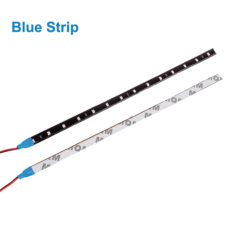1PCS  30cm 15LED Strip Light High Power 12V Bulb Atmosphere Decorative lamp Auto interior Light Modification Ambient Light