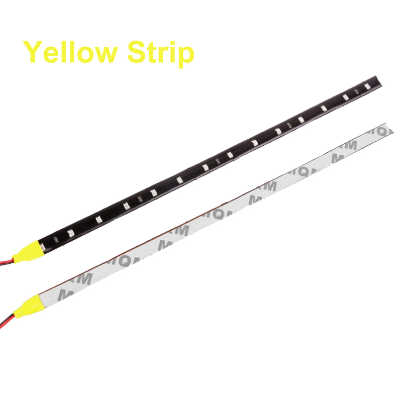 1PCS  30cm 15LED Strip Light High Power 12V Bulb Atmosphere Decorative lamp Auto interior Light Modification Ambient Light