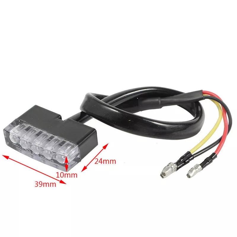 New Motorcycle Scooter ATV Bike Red Rear Tail 12V Mini 5LED Universal Low Consumption Stop Brake Light Lamp