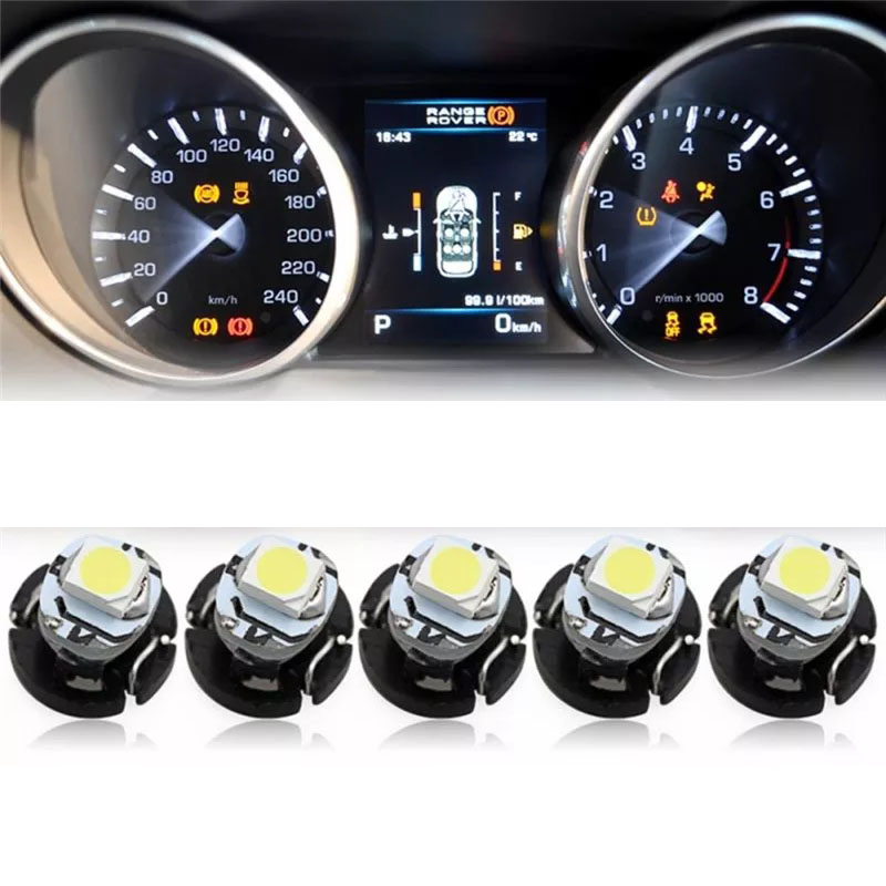 2PCS T3 LED 12V 0.2W Car Auto Interior Instrument Light Bulbs Dashboard Lamp Car Instrument Light