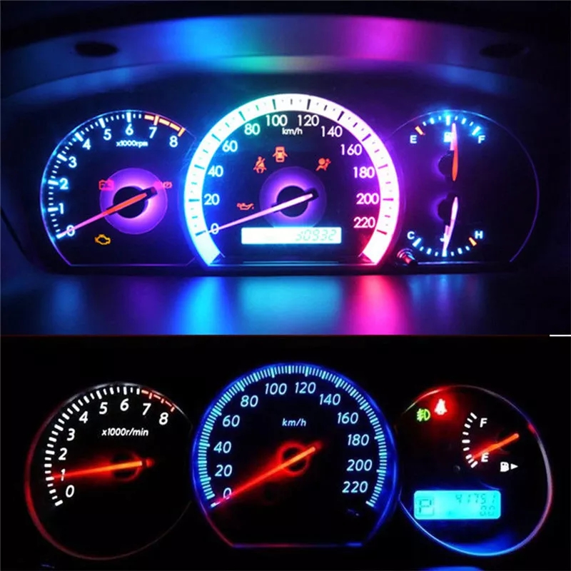 2PCS T3 LED 12V 0.2W Car Auto Interior Instrument Light Bulbs Dashboard Lamp Car Instrument Light