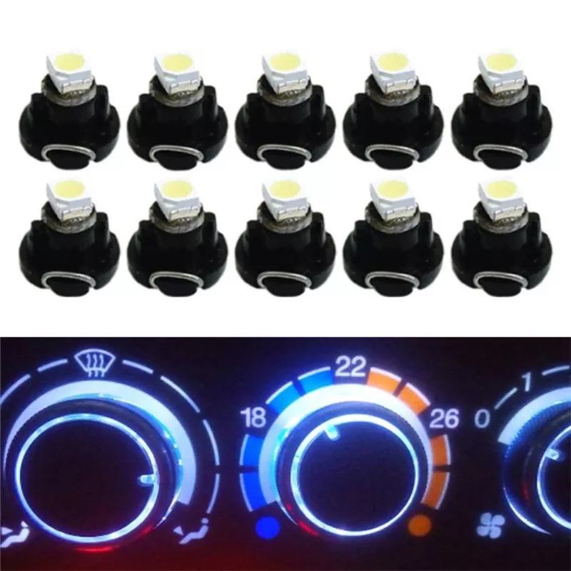 2PCS T3 LED 12V 0.2W Car Auto Interior Instrument Light Bulbs Dashboard Lamp Car Instrument Light