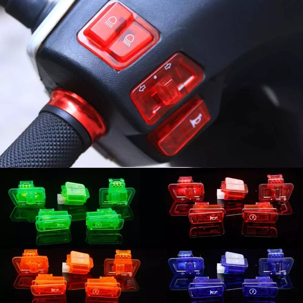 New For GY6 Switches 50cc 125cc 150cc Moped Scooter Head Light Horn Dimmer Turn Starter Single Switch Button