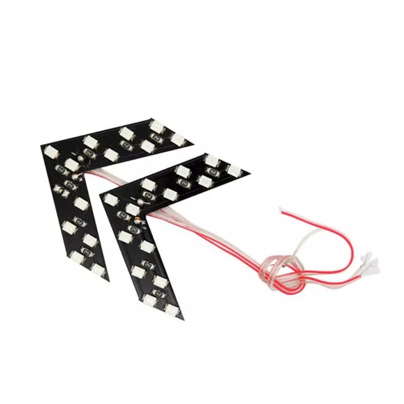 1 Pair LED Rearview Mirror Panel Light DIY Mirror Indicator Turn Signal Light Rearview Mirror Light