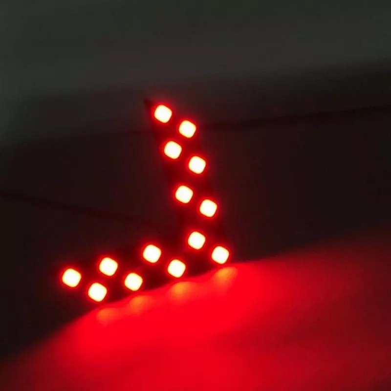 1 Pair LED Rearview Mirror Panel Light DIY Mirror Indicator Turn Signal Light Rearview Mirror Light