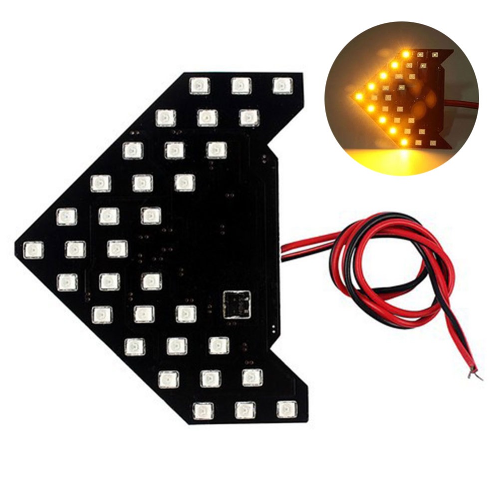 1 Pair Fashion Panel Car Side Mirror New 33SMD LED Low Consumption High Bright Turn Signal Light 12V