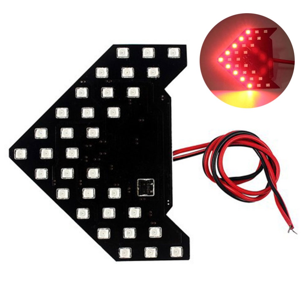 1 Pair Fashion Panel Car Side Mirror New 33SMD LED Low Consumption High Bright Turn Signal Light 12V