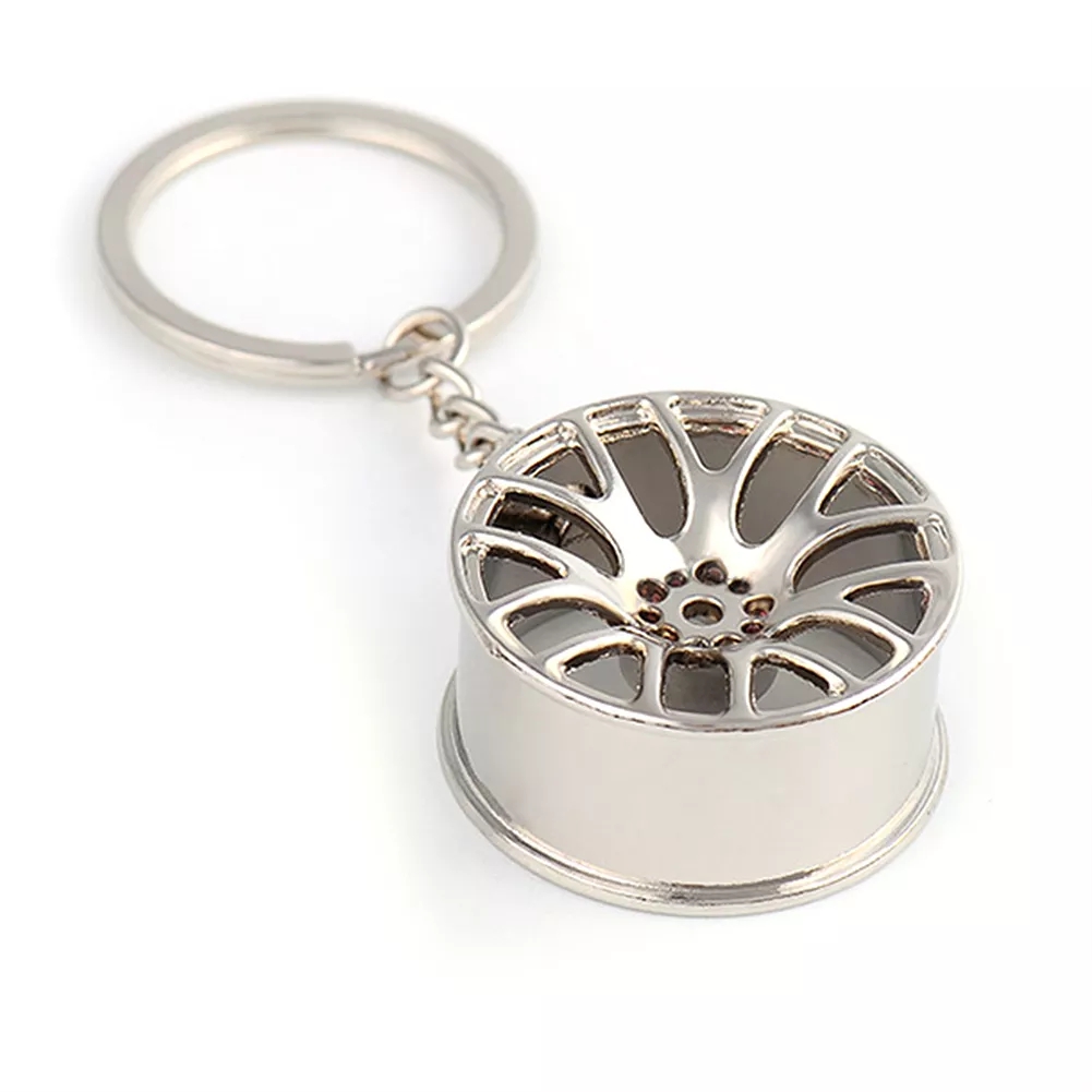 Mini Keychain Car Wheel Hub Key Chain Auto Repair Parts Car Mini Tire Wheel Key Chain For Car Key Decoration