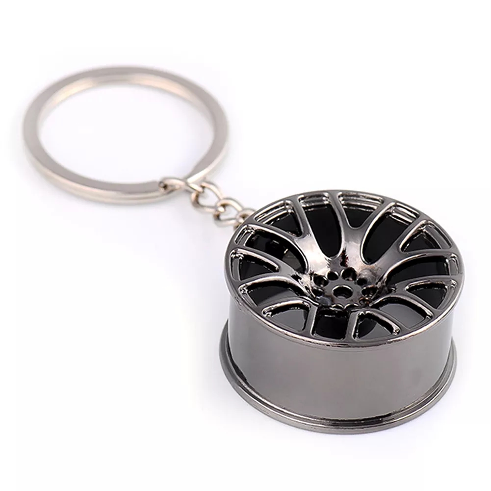 Mini Keychain Car Wheel Hub Key Chain Auto Repair Parts Car Mini Tire Wheel Key Chain For Car Key Decoration