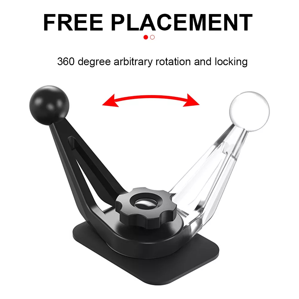 Automobile 360 Degrees Turn Mobile Phone Paste Bracket Base Bracket Car Dashboard Table Surface Glue Bracket Flexible Holder