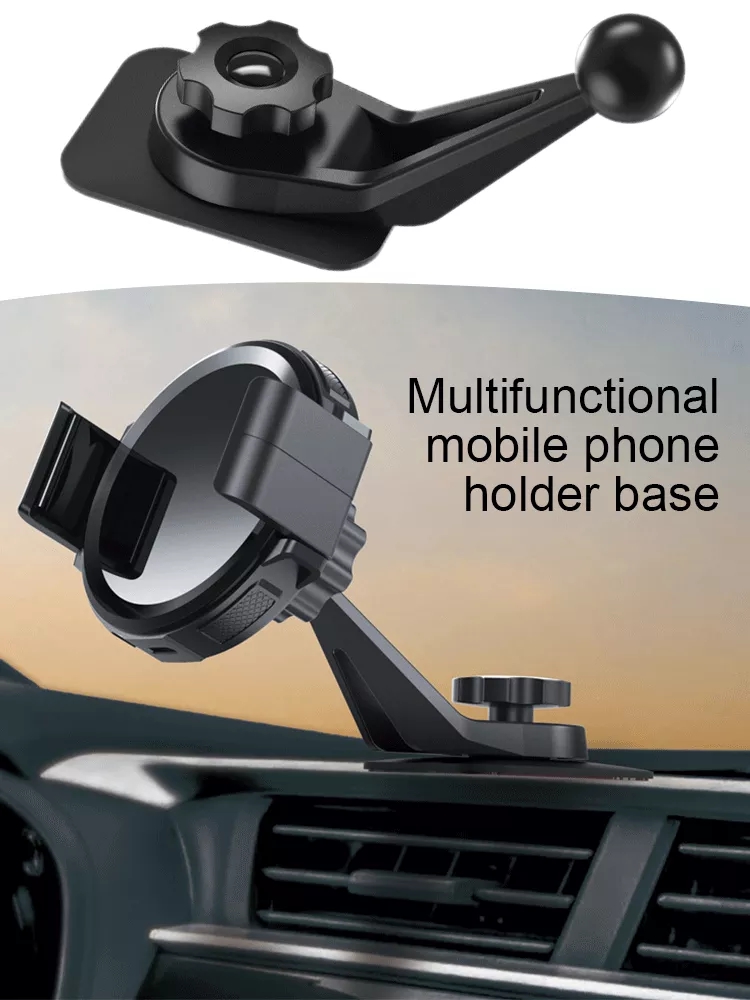 Automobile 360 Degrees Turn Mobile Phone Paste Bracket Base Bracket Car Dashboard Table Surface Glue Bracket Flexible Holder
