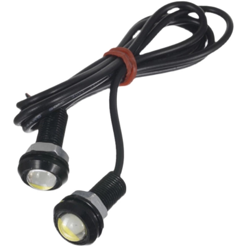1 Pair 18mm Eagle Eye Light Waterproof Fog Light 9w 12v Led Daytime Running Car Parking Reverse Backup Parking Signal Lamps
