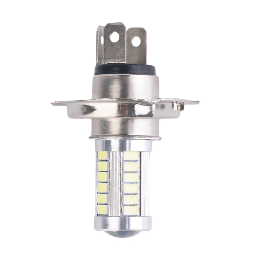 1 Pair  H4 33SMD LED Motorcycle Headlight Bulbs 800LM 6500K Led Moto Motorbike Daytime Running Light Car Light