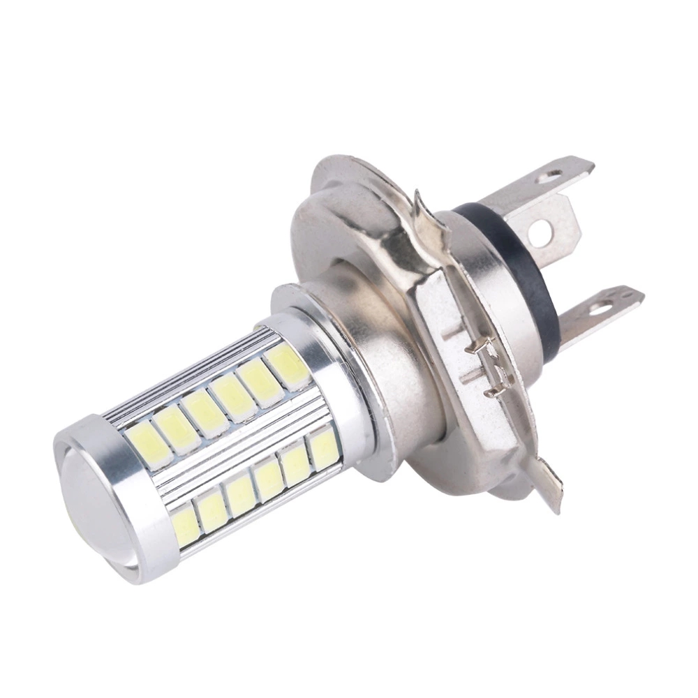 1 Pair  H4 33SMD LED Motorcycle Headlight Bulbs 800LM 6500K Led Moto Motorbike Daytime Running Light Car Light