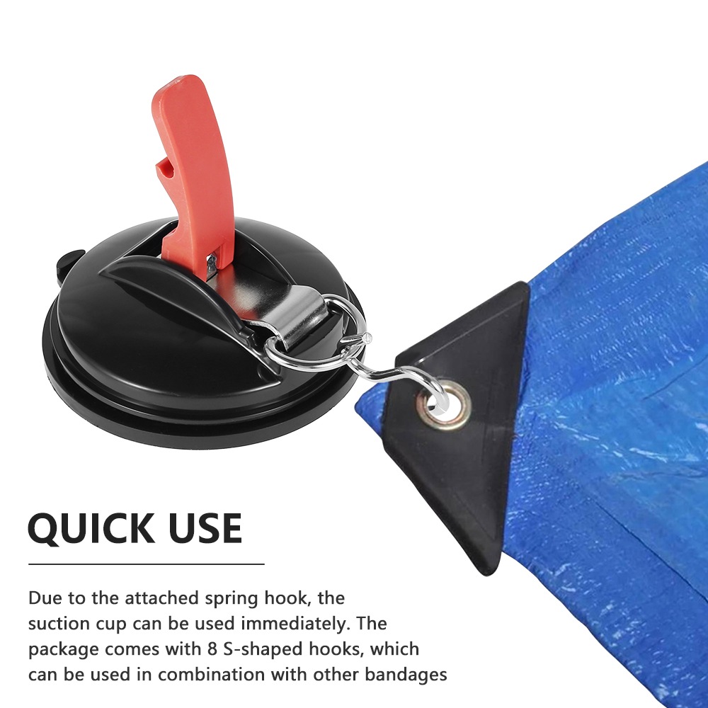 1PC Car Mount Luggage Anchor Heavy Duty Suction Cup Anchor Strong Suction Cups Multi-function Camping Tarp Hanging Tool