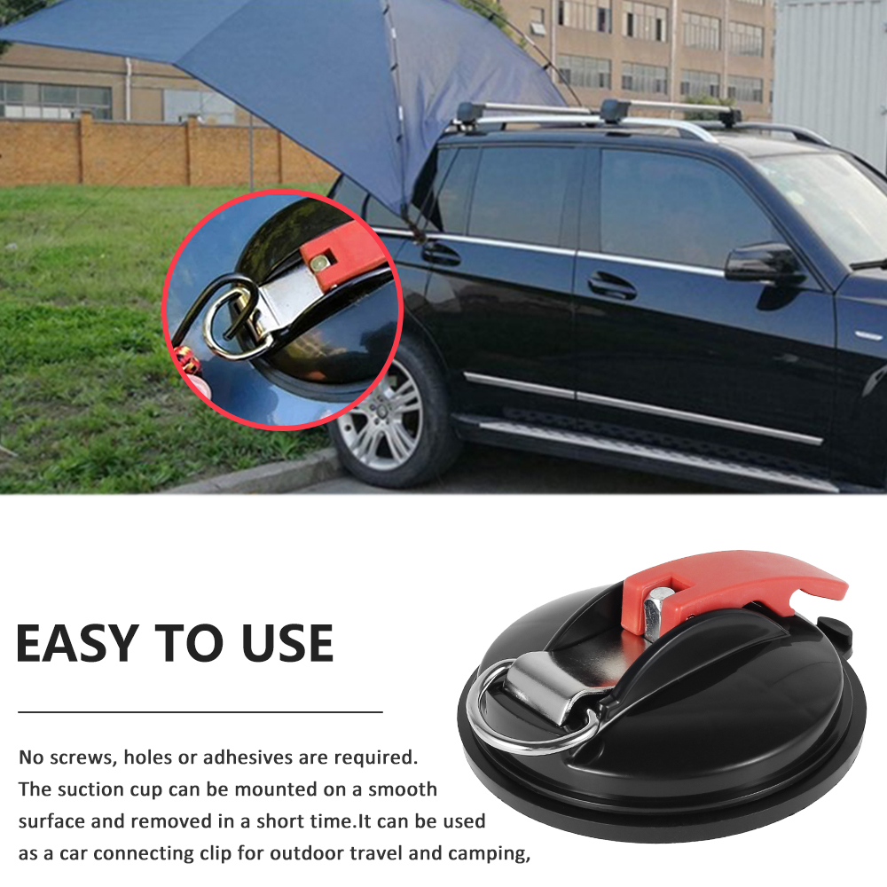1PC Car Mount Luggage Anchor Heavy Duty Suction Cup Anchor Strong Suction Cups Multi-function Camping Tarp Hanging Tool