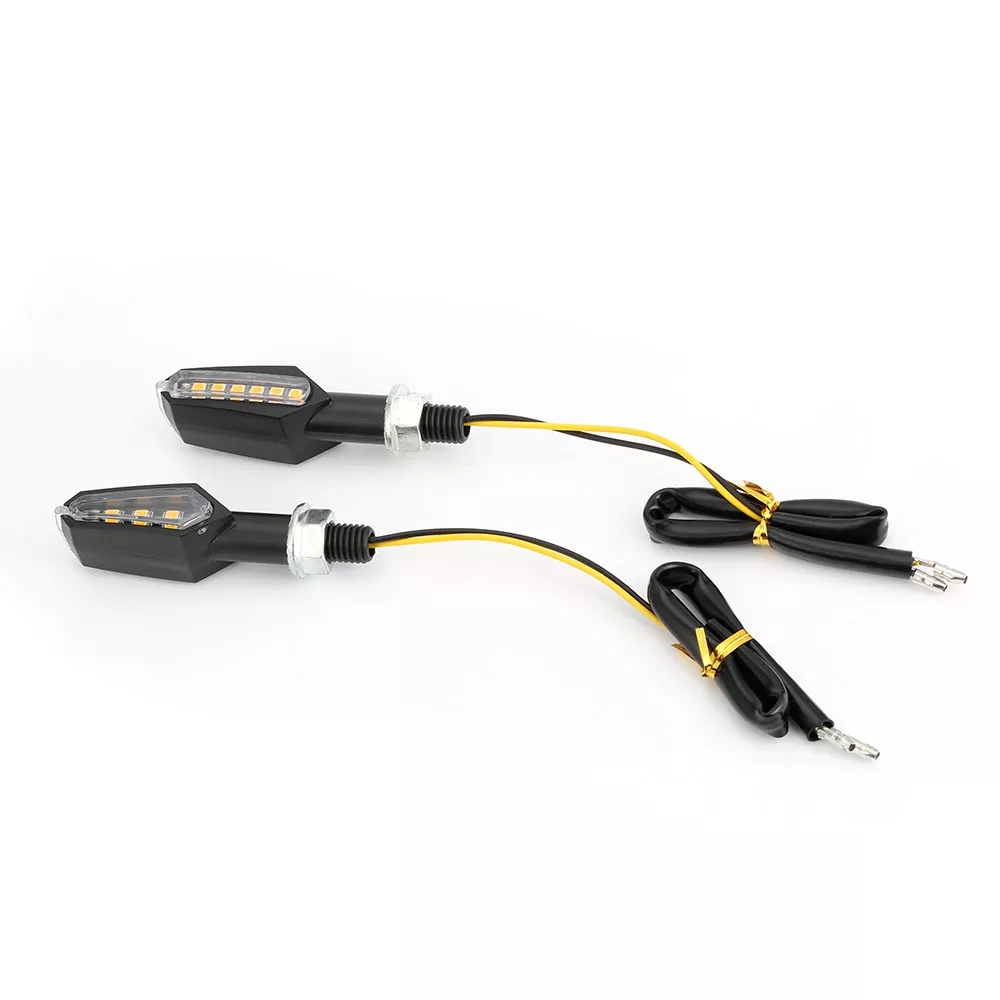 1Pair  Motorcycle LED Turn Signal Light For Yamaha Honda Kawasaki LED Motorcycle Flasher Light Bulb Motorbike Tail Light Blinker