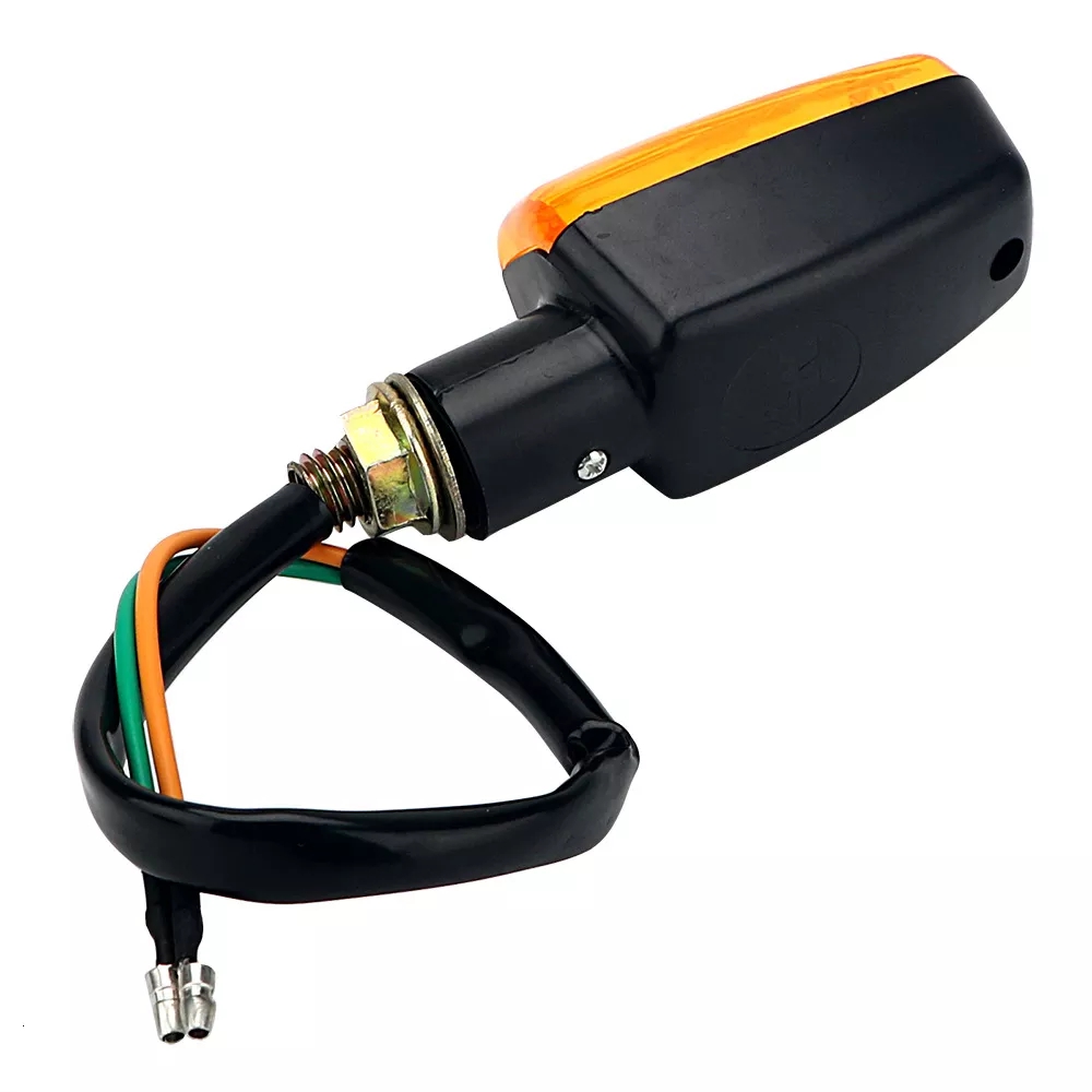 1 Pair 12V Universal Motorcycle Turn Signal Indicator Light Turning Amber Lamp Bulb Motorbike Lamps Blinker Flash Bike Lamp