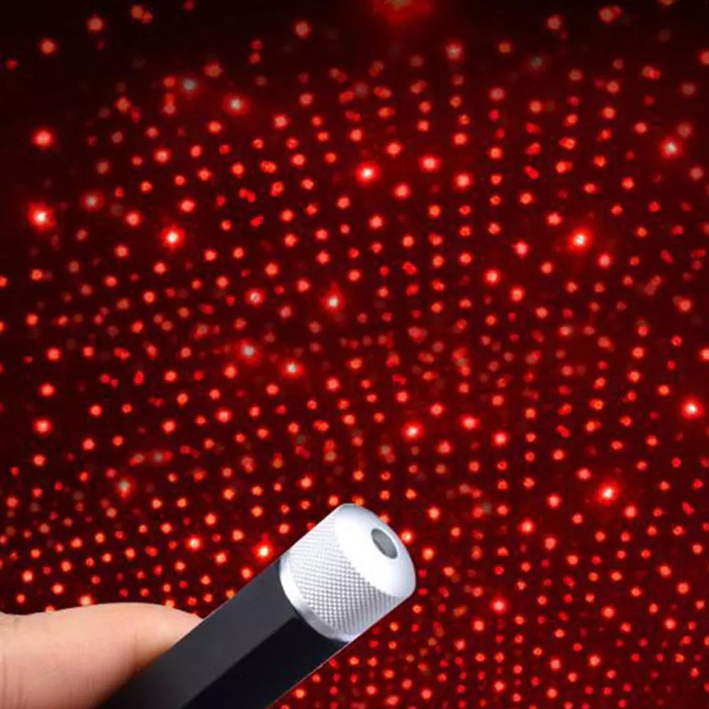 Car Roof Star Light Interior LED Starry Atmosphere Ambient Projector USB Auto Decoration Night Home Decor Galaxy Light