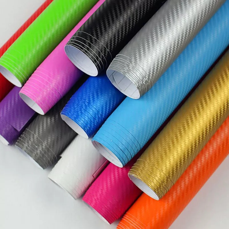New 127X60 CM 3D Carbon Fiber Vinyl Car Wrapping Foil Carbon Fiber Car Decoration Sticker Car Styling