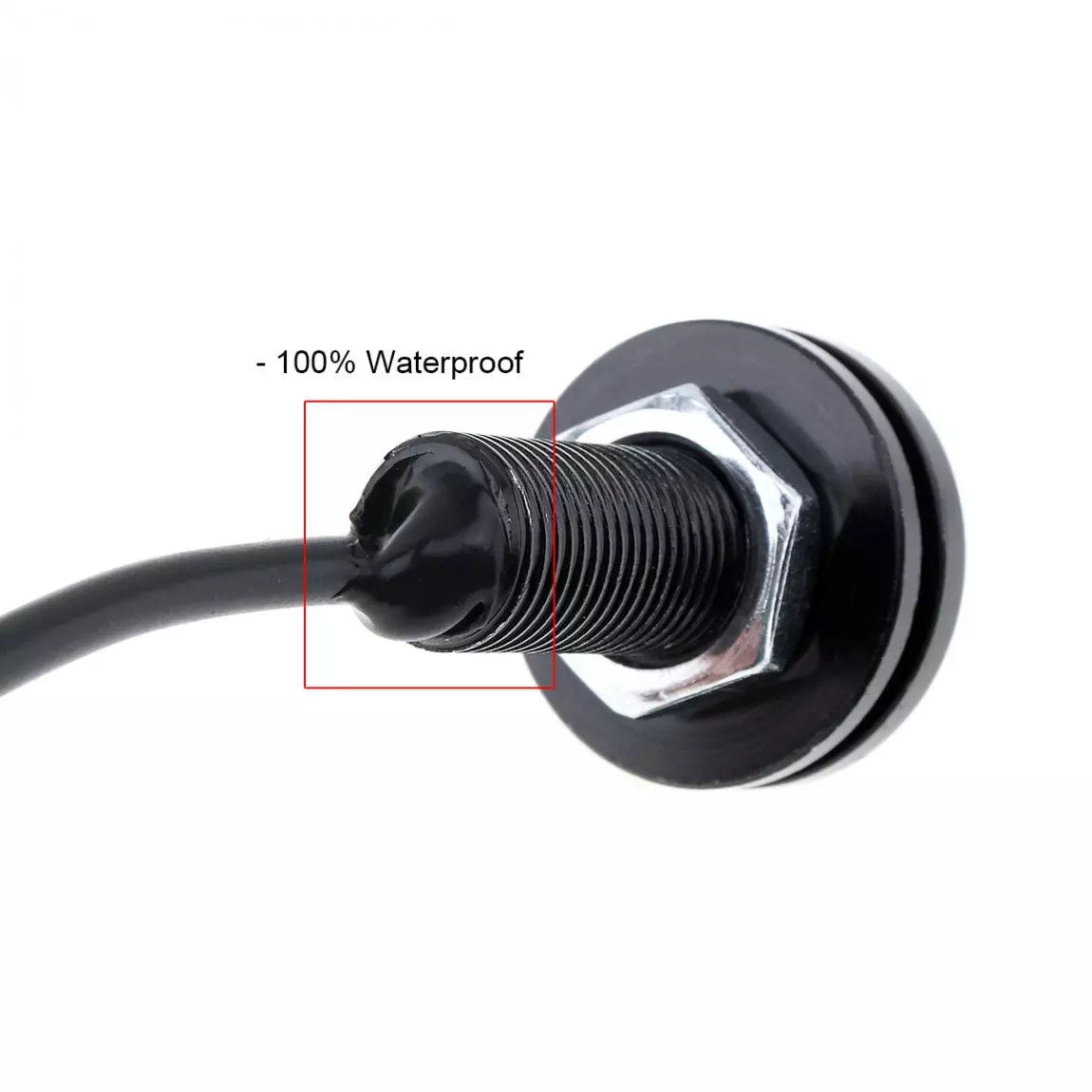1 Pair 12V 18W Eagle Eye LED 23mm Hawkeye Reverse Backup Light White Car Fog Round DRL Bulb Reverse Parking Signal Lamp