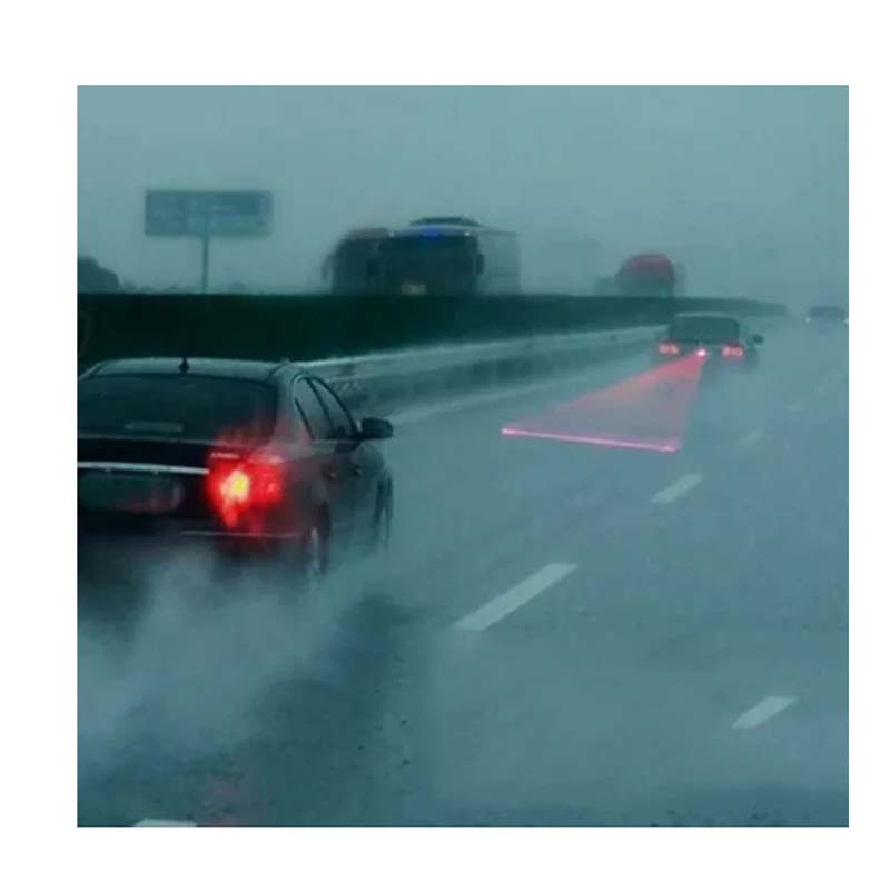 New Car Auto LED Fog Light Vehicle Anti-Collision Taillight Brake Warning Lamp Car Parking Brake Light Tail Warning Bulb