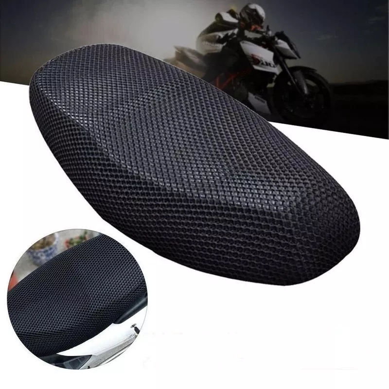 Universal Motorcycle Protecting Cushion Seat Cover Net 3D Mesh Saddle Seat Cover Electric Bike Scooter Insulation Cushion Cover