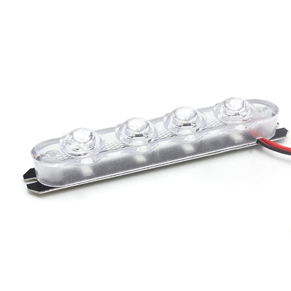 2PCS 4 LED DRL Light 12V Auto Strobe Warning Light Wireless Remote Car Truck Light Flashing Firemen Lights