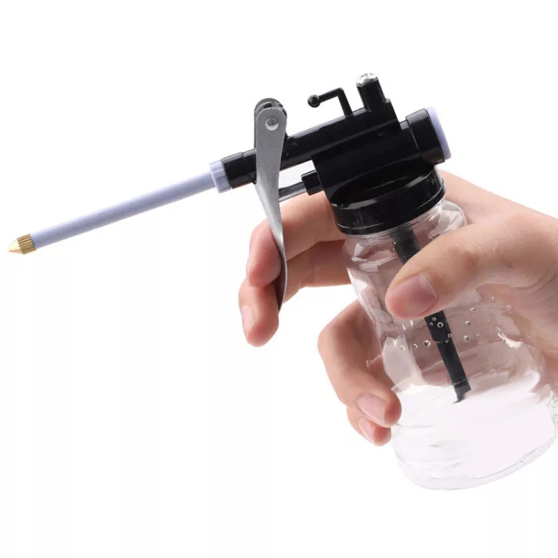 New oiler for greasing Transparent Oil Can Lubrication High Pressure Pump Oiler Lubricating Oil Plastic Machine 250ml