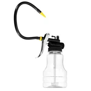 New oiler for greasing Transparent Oil Can Lubrication High Pressure Pump Oiler Lubricating Oil Plastic Machine 250ml
