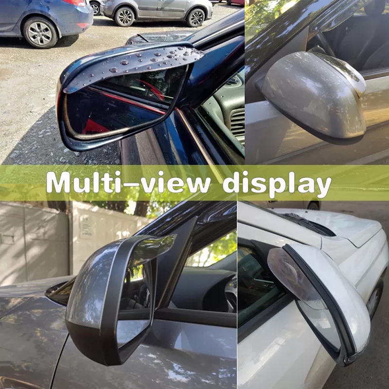 1 Pair  Car Side Mirror waterproof Sun Visor Rain Eyebrow Auto Car Rear View Side Rain Shield Flexible Protector
