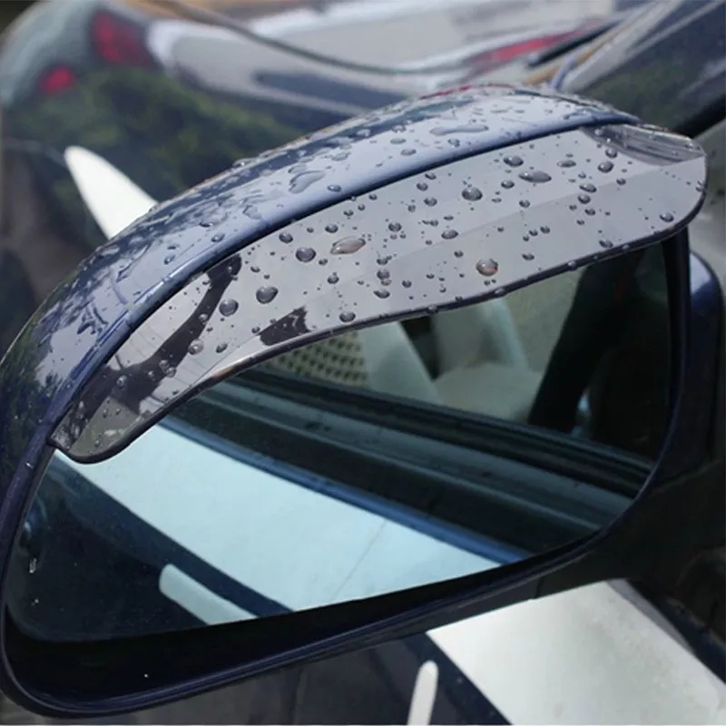 1 Pair  Car Side Mirror waterproof Sun Visor Rain Eyebrow Auto Car Rear View Side Rain Shield Flexible Protector