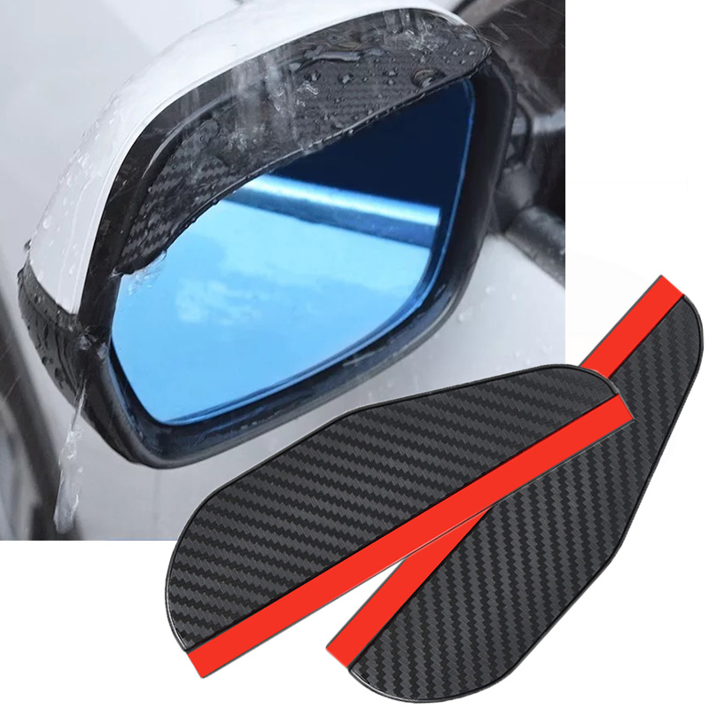 2 Pieces Universal Car Rear view mirror Automobile Rain Eyebrow Car side Mirror waterproof Sun Visor Rain Eyebrow