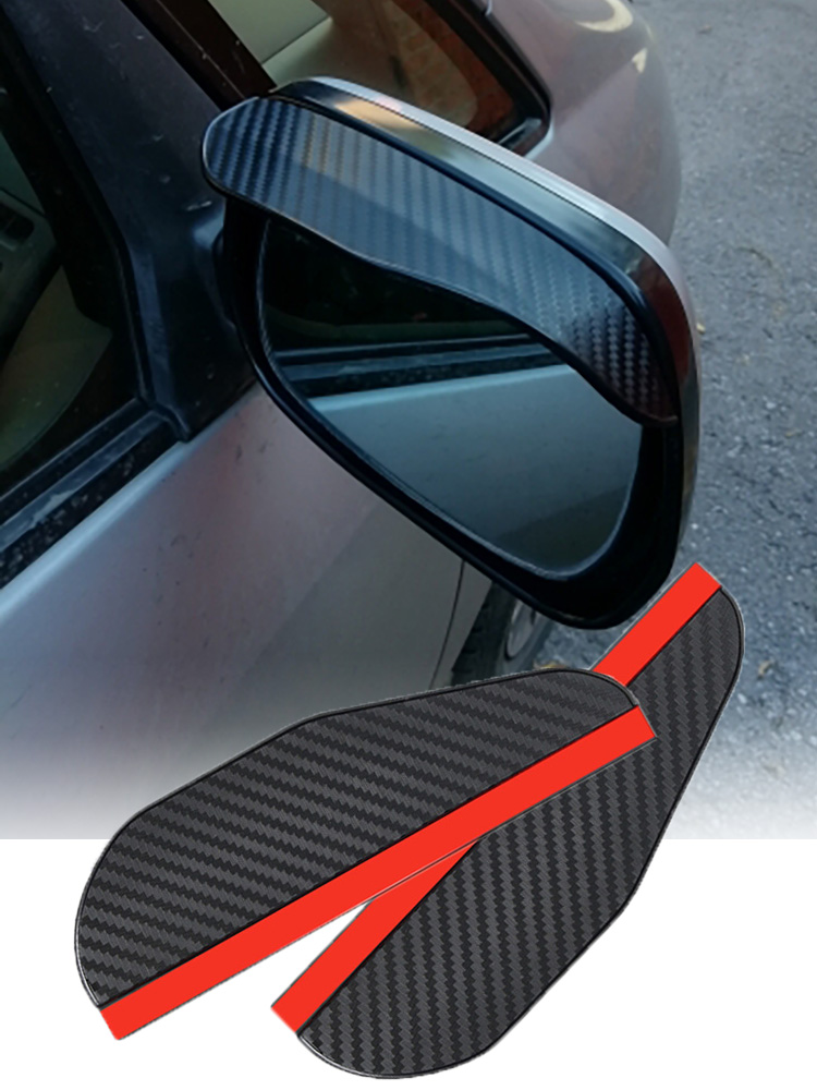 2 Pieces Universal Car Rear view mirror Automobile Rain Eyebrow Car side Mirror waterproof Sun Visor Rain Eyebrow