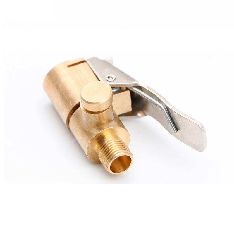 New Car Auto 8mm Tyre Wheel Tire Air Chuck Inflator Pump Valve Clip Clamp Connector Adapter