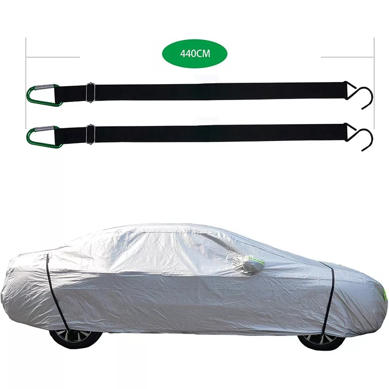 2pcs Universal Car Covers Fixed Elastic Automobile Hood Fixed Rope Strap Fixed Elastic Band Universal Car Cover Wind Belt