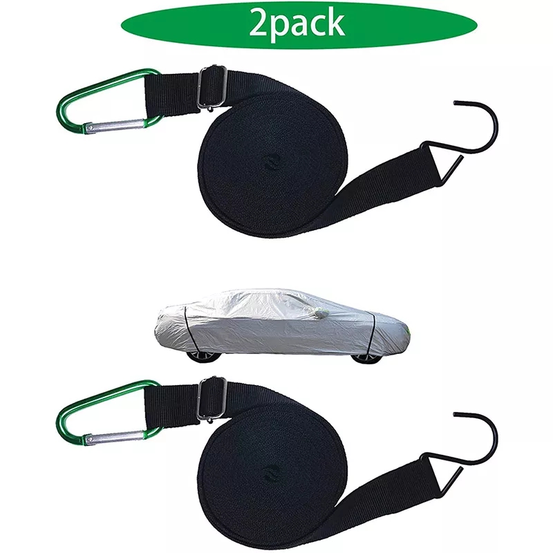 2pcs Universal Car Covers Fixed Elastic Automobile Hood Fixed Rope Strap Fixed Elastic Band Universal Car Cover Wind Belt