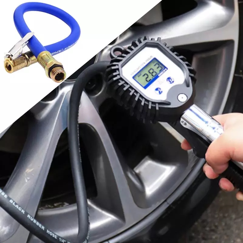 New Tire Inflator Hose Tyre Hose Portable Air Compressor Pipe Rubber Air Rubber Hose for Car Motorbike