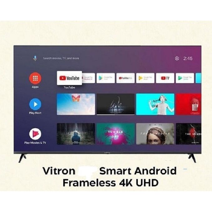 Vitron HTC5568S,55" Inches 4K UHD Smart Android Tv,Netflix,Youtube,Decoder Inbuilt,WIFI,Television+FREE 6 GIFTS