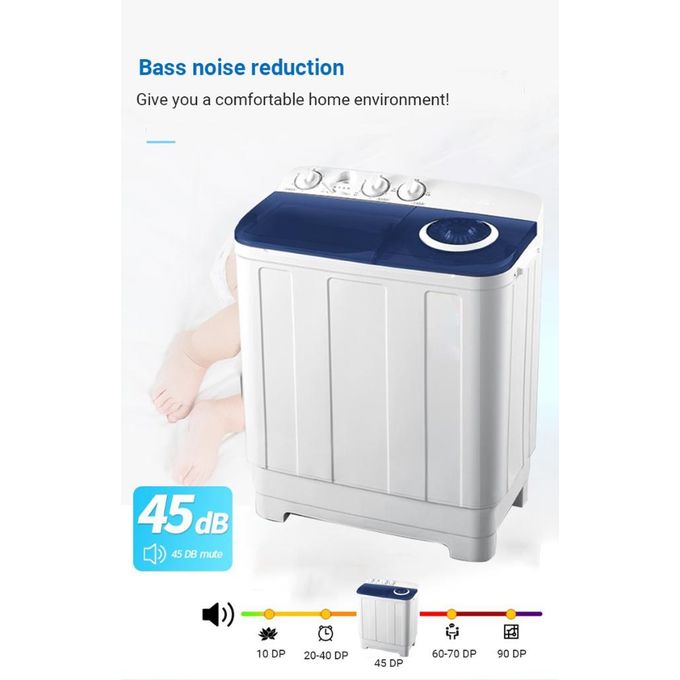 Hisense Washing Machine 11kg Twin Tub,Semi-Automatic- White+2-year warranty