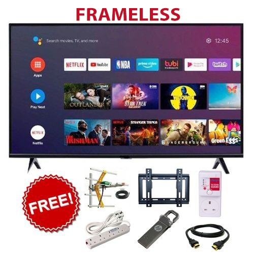 Hisense 32A4HKEN A4 Series,32 Inch Frameless Smart TV WIFI+TV Guard+WallBracket+GIFTS BUNDLE