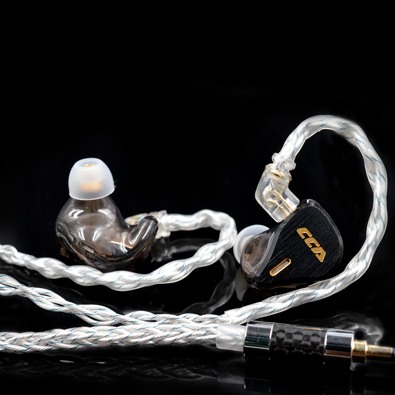 CCA blue silver copper 784-core earphone silver plating upgrade line 3.5 socket 0.75 dual-pin earphone  universal Audio data line KZ TRN c12 ca16 cs16 zsn pro zs10 pro dq6