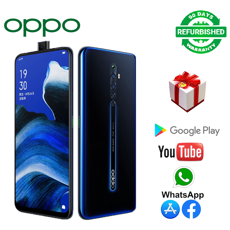 Refurbished OPPO Reno 2Z with fingerprint Google version 128GB+8GB 6.5 inches, supports 2G/3G/4G network dual-SIM mobile phone