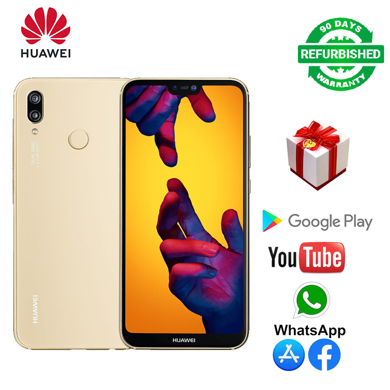 Refurbished Huawei P20 Lite Smart Phone4+128GB Fingerprint Unlock 5.84 inches supporting 2G/3G/4G network dual card 3000mAh