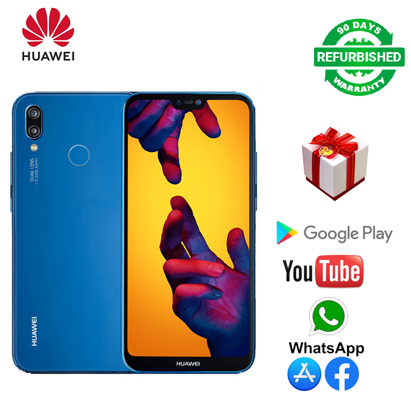 Refurbished Huawei P20 Lite Smart Phone4+128GB Fingerprint Unlock 5.84 inches supporting 2G/3G/4G network dual card 3000mAh